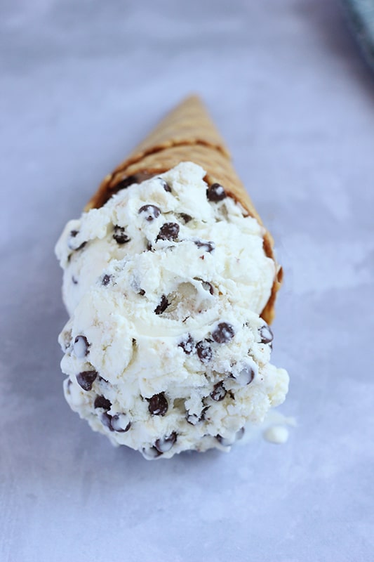 how to make cookie dough ice cream with chocolate chips