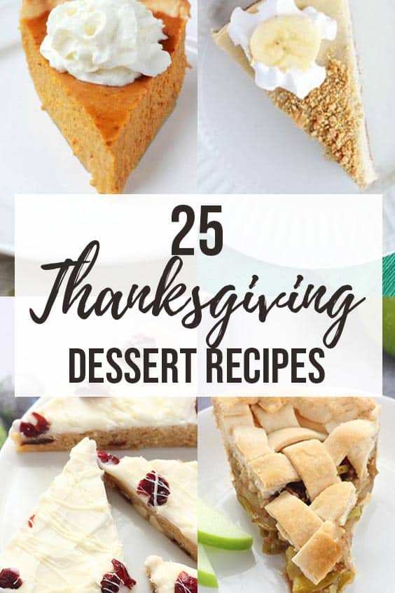 The BEST List of Thanksgiving Dessert Recipes 