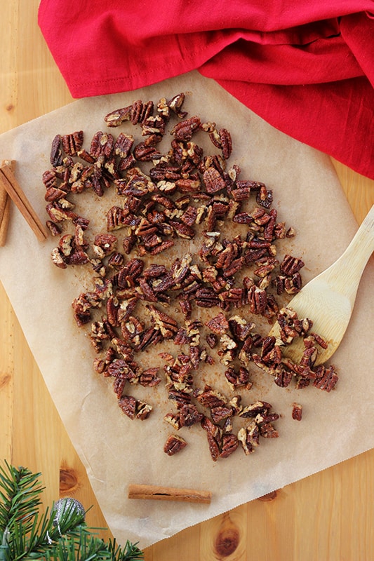 Homemade candied pecans recipe