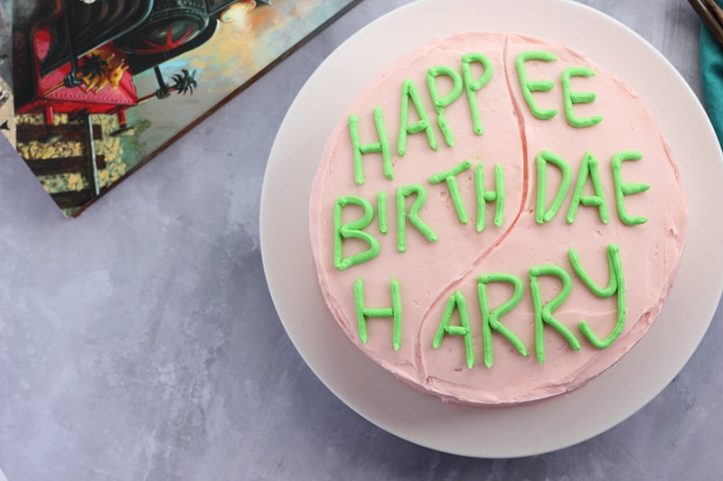 Harry Potter's Eleventh Birthday Cake - The Starving Chef