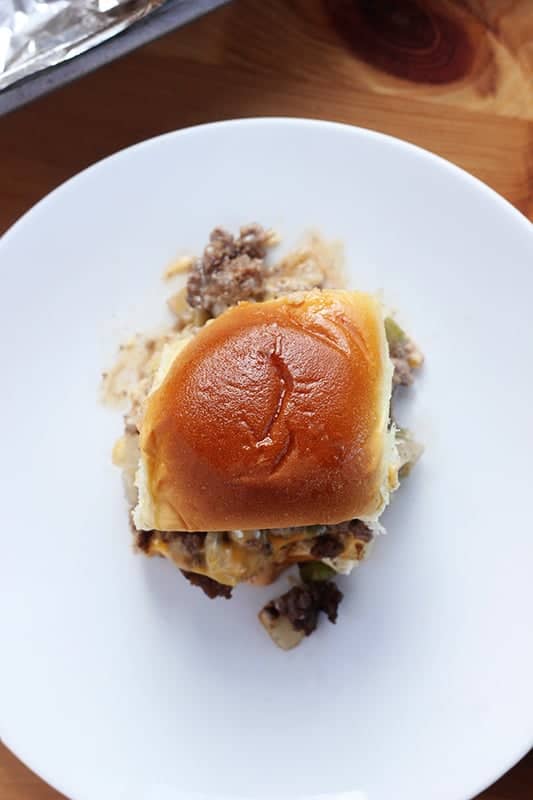 Best Best Philly Cheesesteak Sliders Recipe • The Fresh Cooky