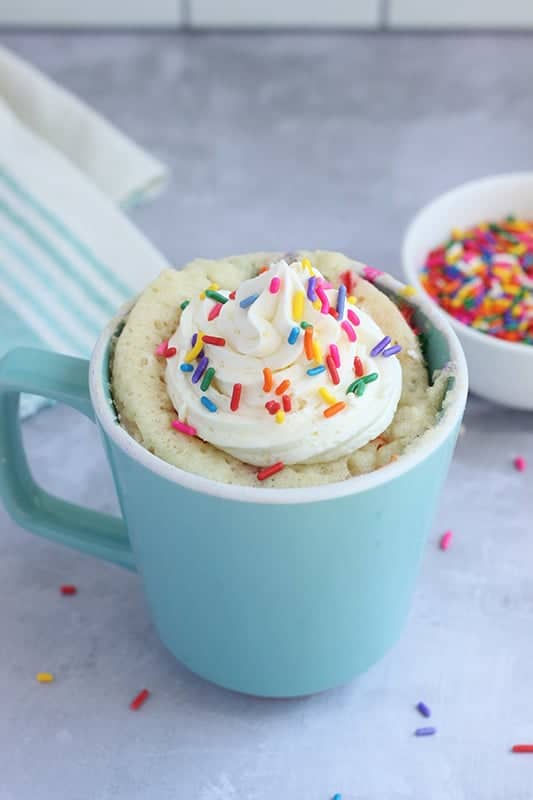 The Best Vanilla Mug Cake Recipe | Food Voyageur