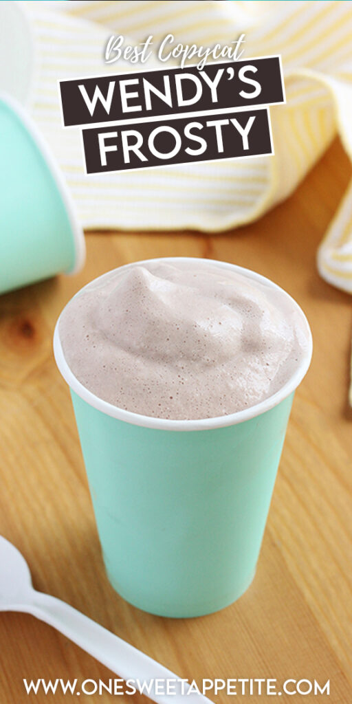 This Wendy's frosty recipe is almost better than the original! You only need three ingredients- Chocolate milk, sweetened condensed milk, and Cool Whip! 