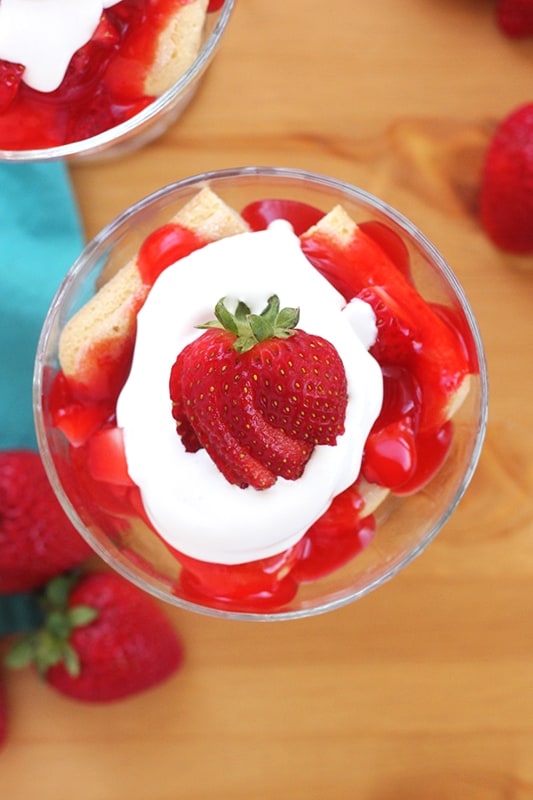 5-Minute Strawberry Dessert with whipped topping and fresh berries