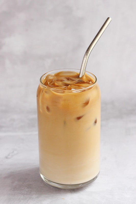 at-home iced vanilla latte ☕️  Gallery posted by mccraysanatomy