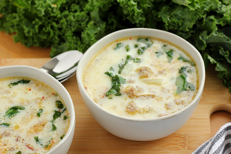 soup in bowls