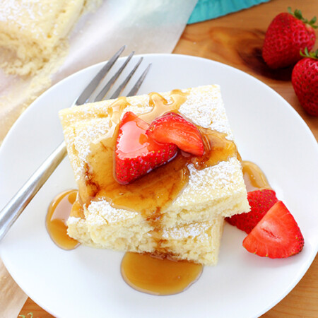Sheet pan pancakes.