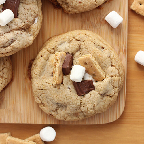 Muffin Top Pan S'mores Cookies - Cookie Madness