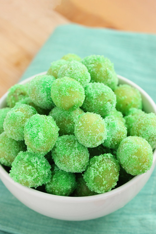 Frozen Jello Grapes