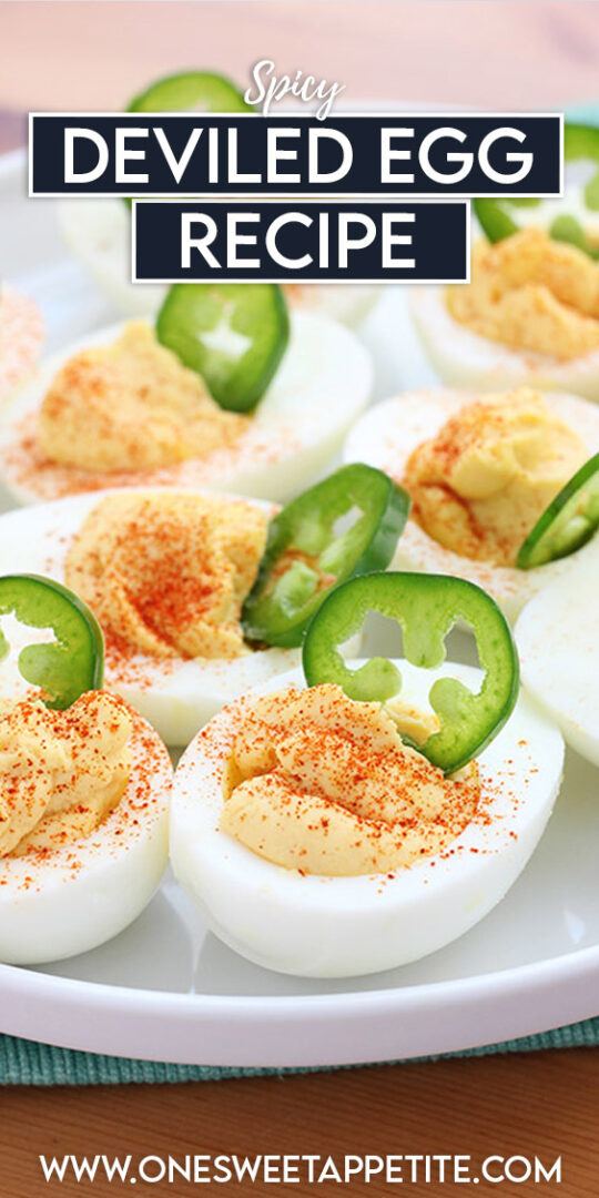 Spicy Deviled Eggs Recipe - One Sweet Appetite