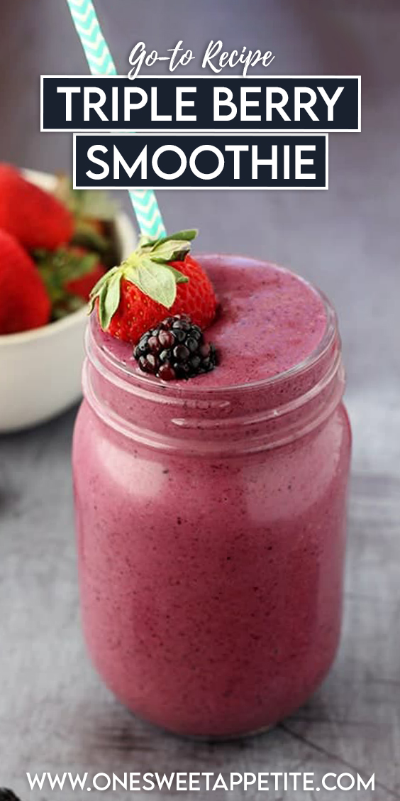 Mixed Berry Smoothie Recipe - One Sweet Appetite