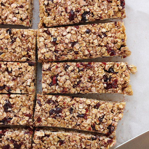 Peanut Butter and Jelly Granola Bars - One Sweet Appetite