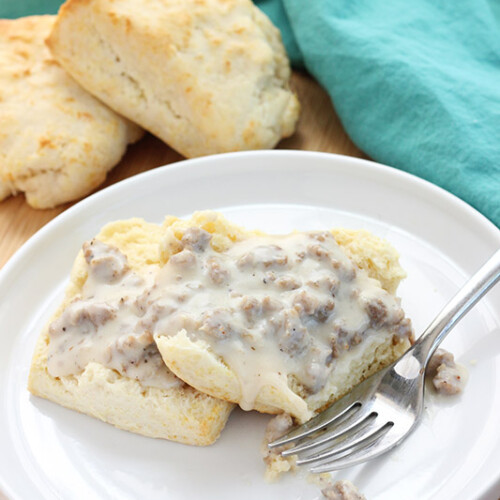 Best Sausage Gravy Recipe- 4 Ingredients! - One Sweet Appetite