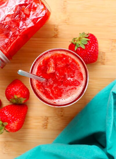 Strawberry Freezer Jam.