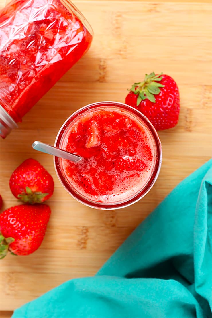 Strawberry Freezer Jam.