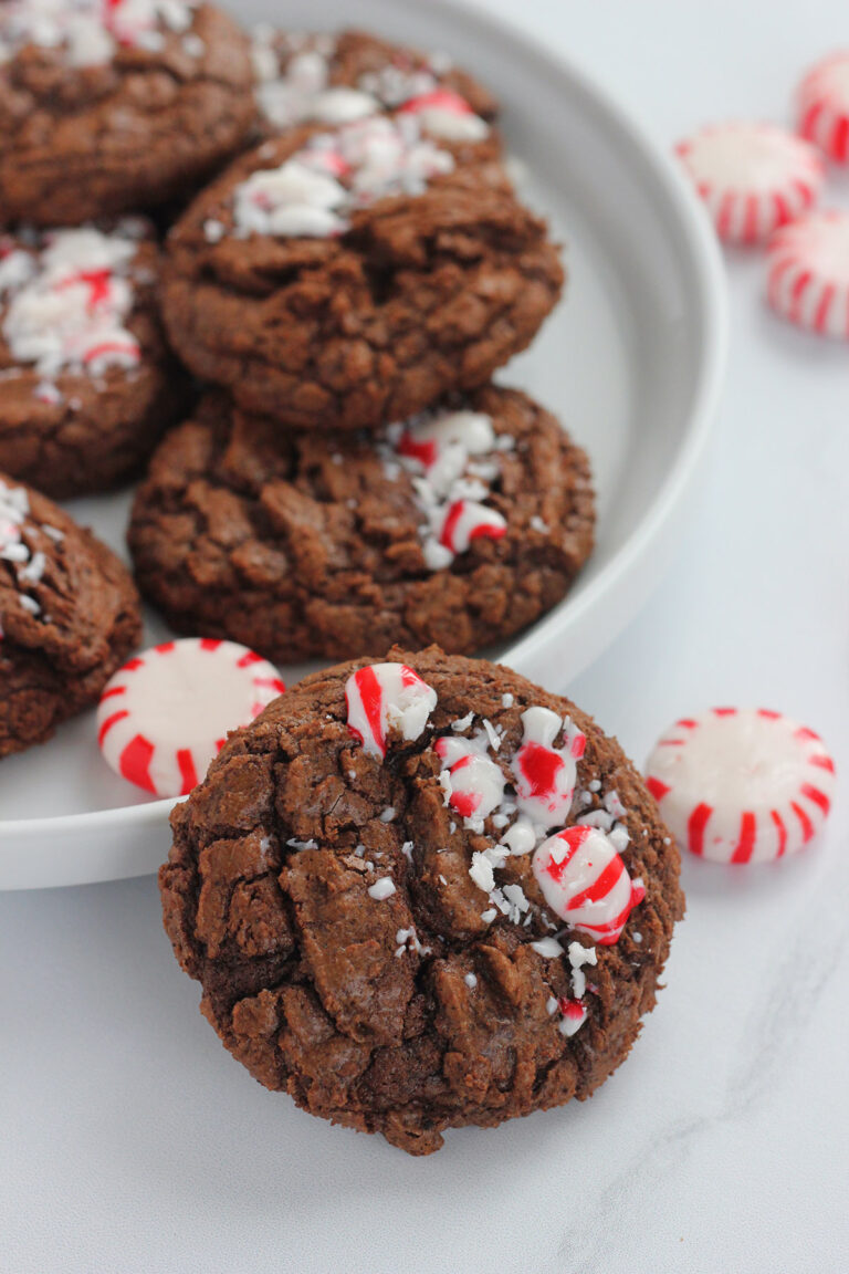 Peppermint Brownie Cookies