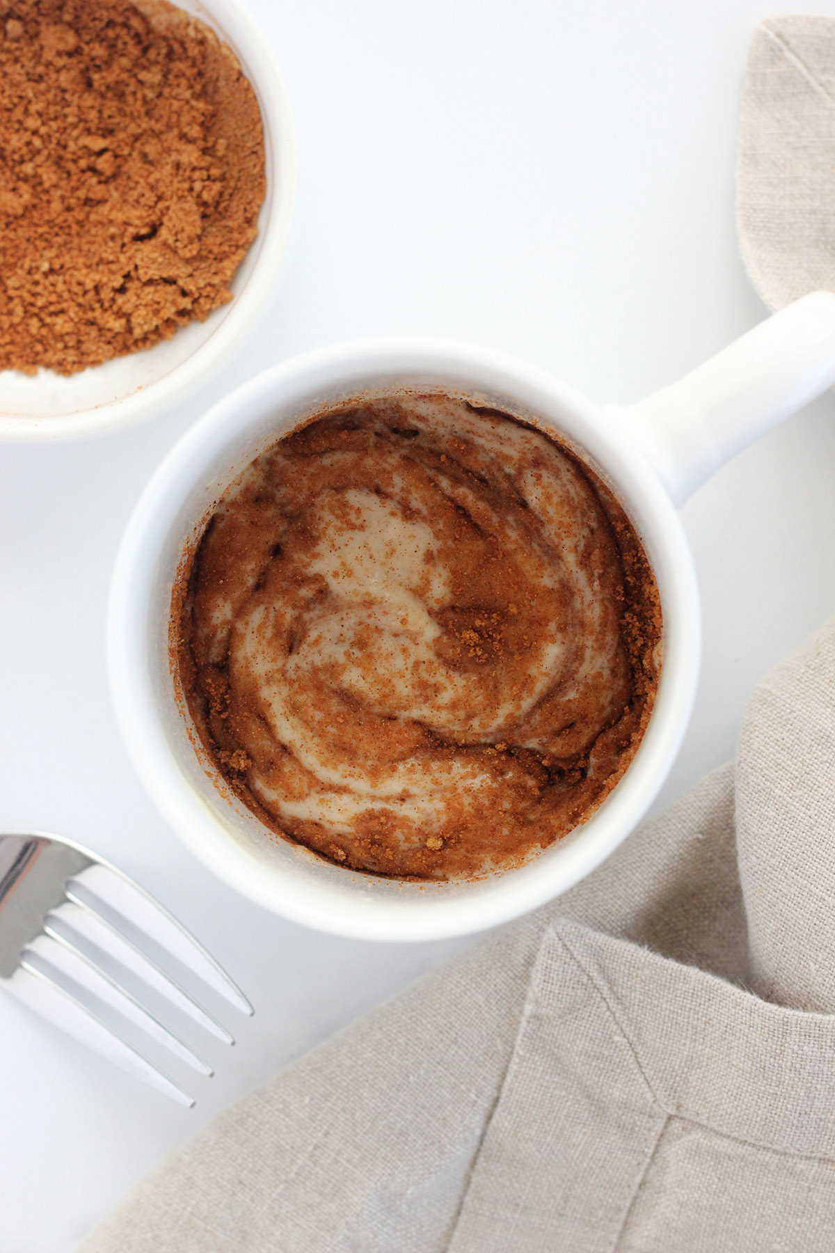Cinnamon Roll Mug Cake One Sweet Appetite