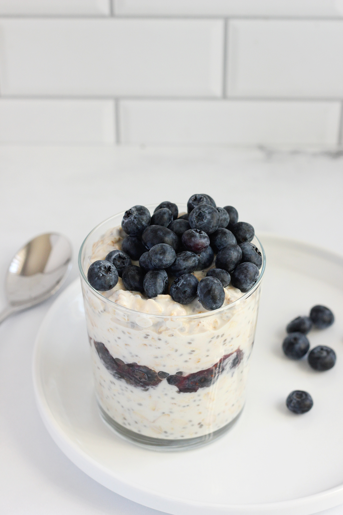 Blueberry Overnight Oats - Delicious Little Bites