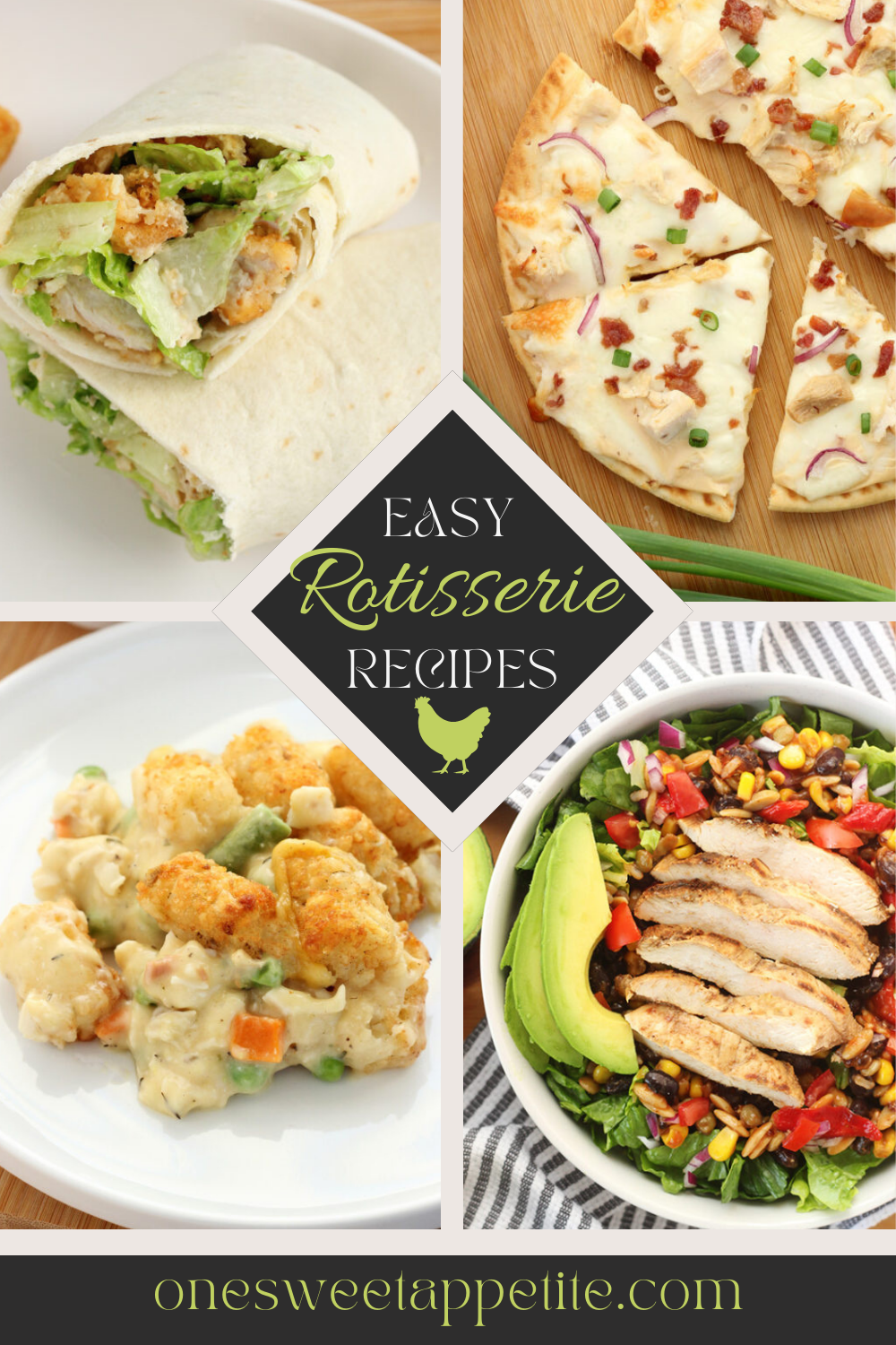 25 Easy Leftover Rotisserie Chicken Recipes - One Sweet Appetite
