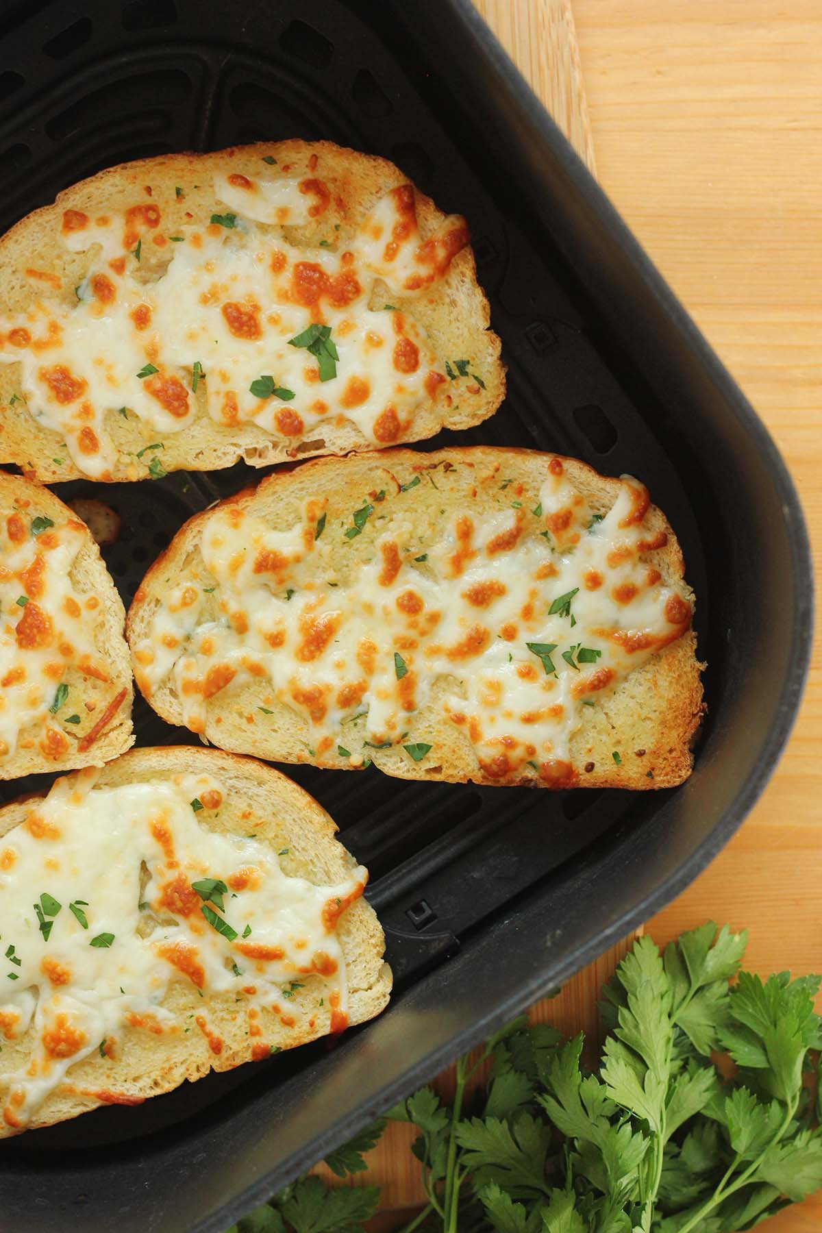 Air fryer garlic bread.