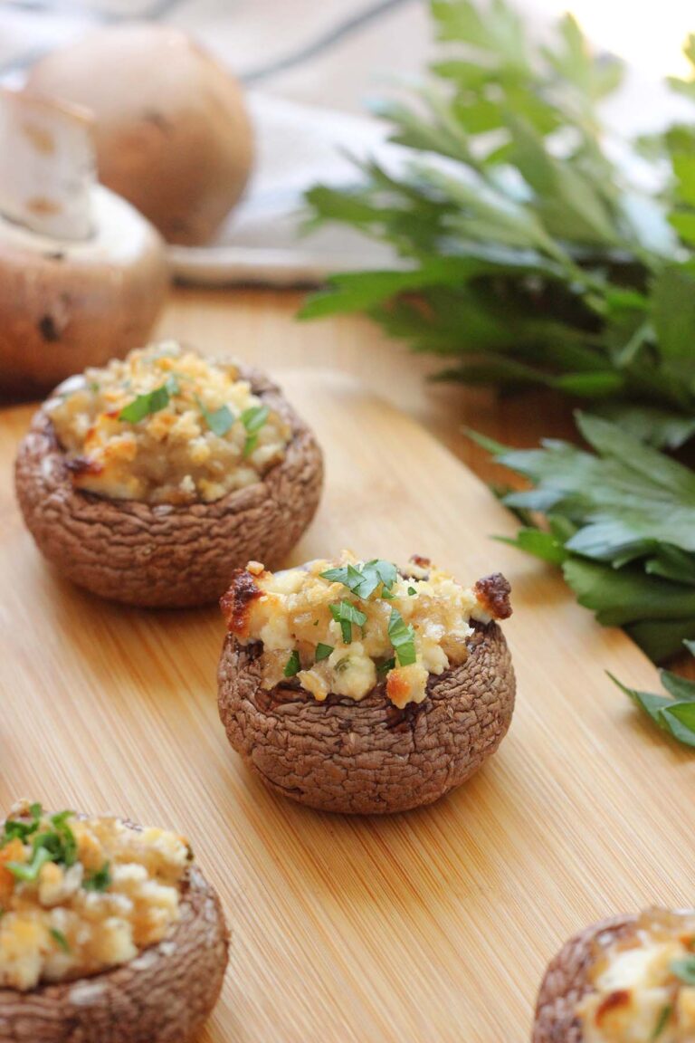 Boursin Cheese Stuffed Mushrooms