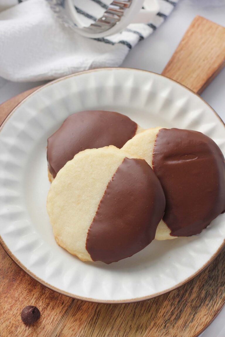 Chocolate Dipped Shortbread Cookies