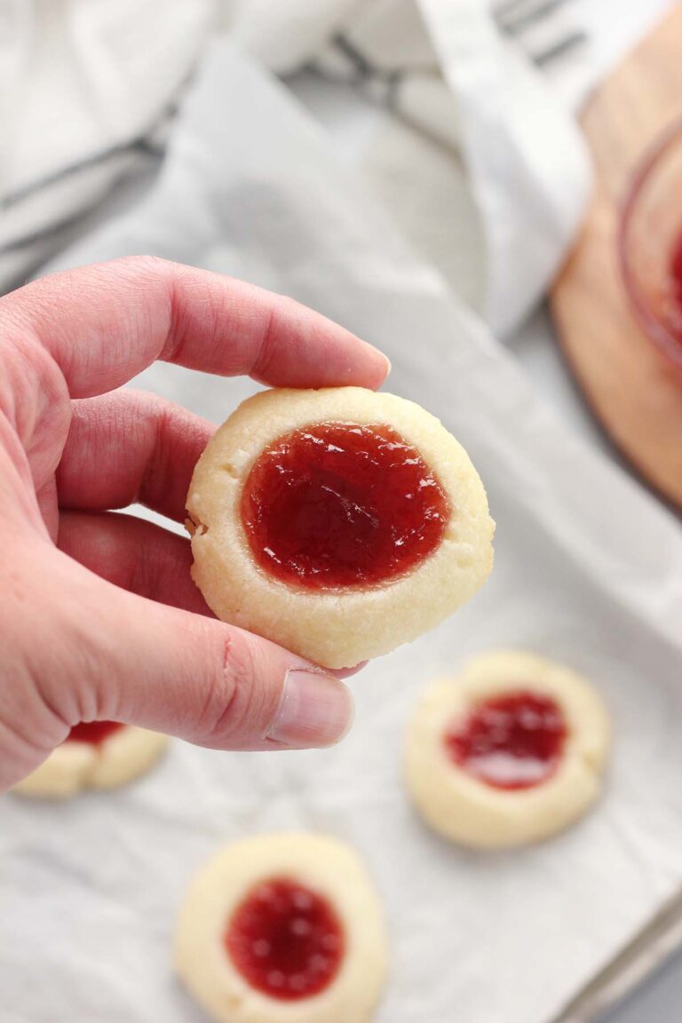 Raspberry Thumbprint Cookies