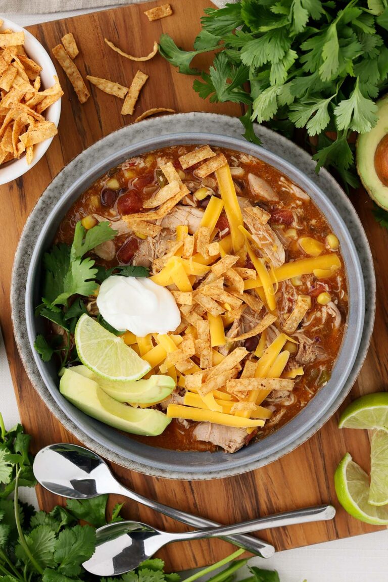 Slow Cooker Chicken Enchilada Chili