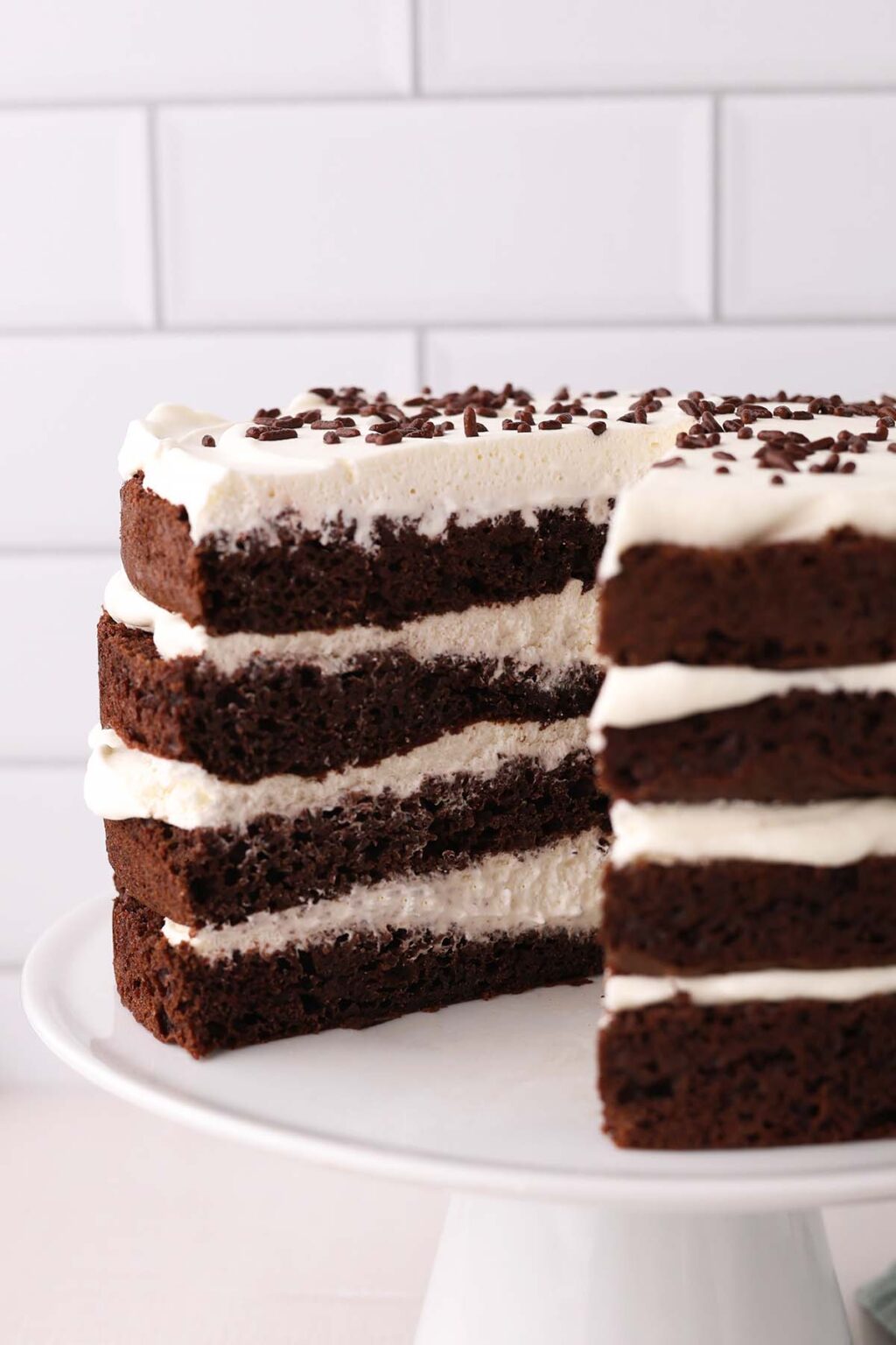 Chocolate Cake With Whipped Cream Frosting (A Family Favorite) - One ...